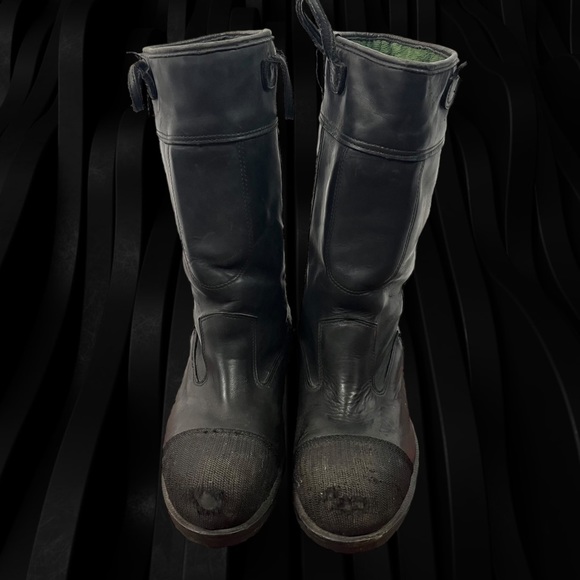 Well Worn Vintage Firefighter Boots Size 13W 13 Wide - Picture 4 of 14